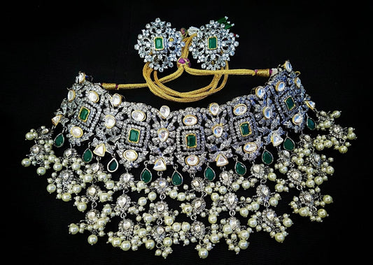 Senorita choker set - Saffronfashionindia