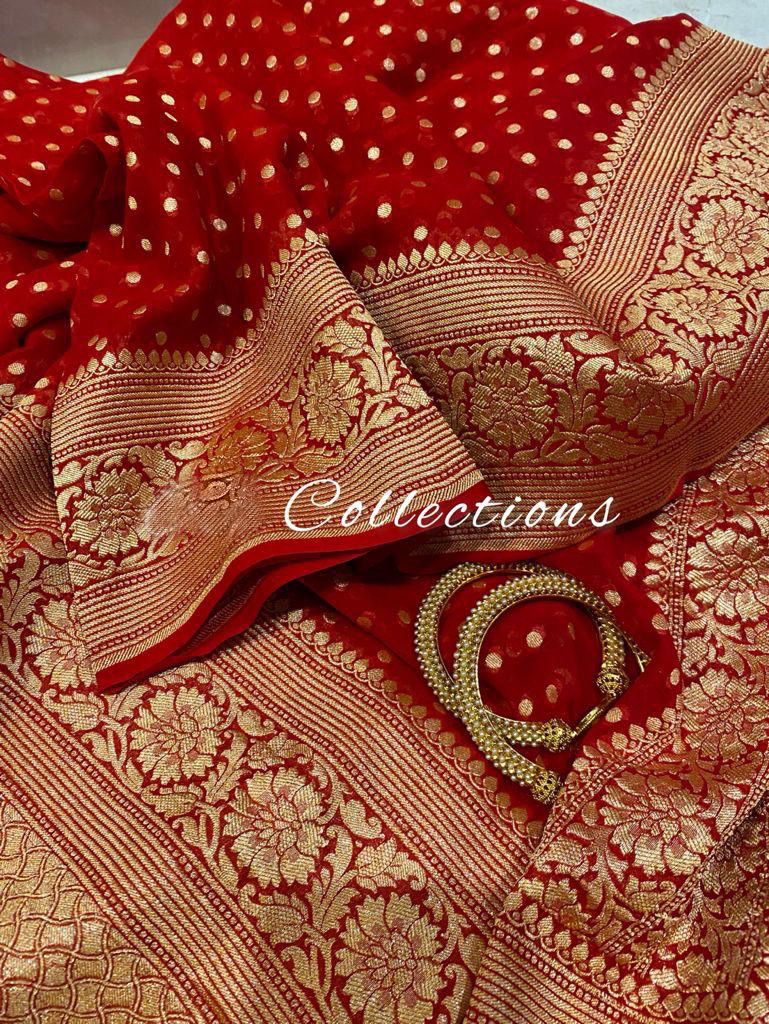 Jodha inspired banarsi saree - Saffronfashionindia