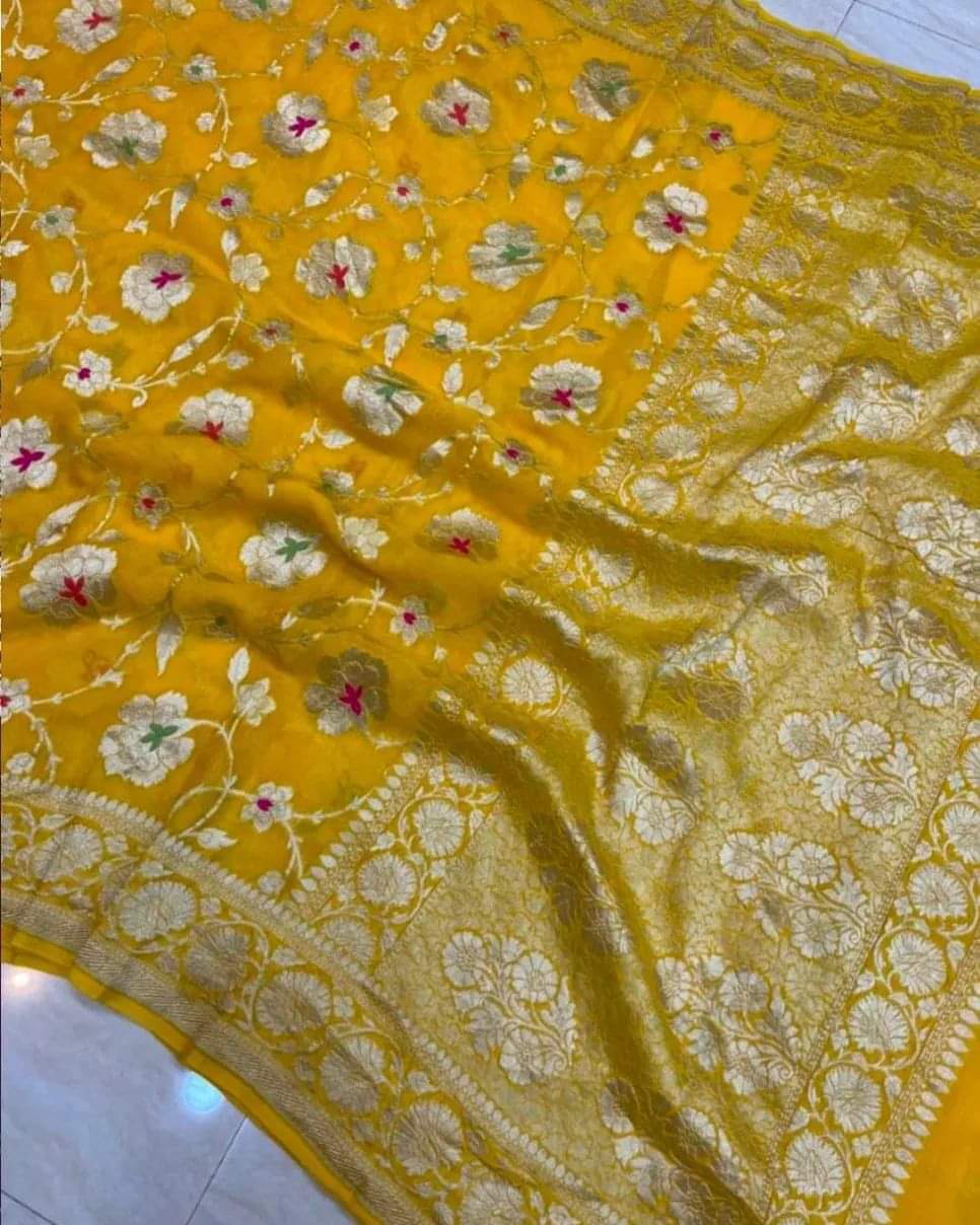 Naveli Banarsi saree - Saffronfashionindia