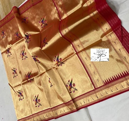 Muniya inspired paithani dupatta - Saffronfashionindia