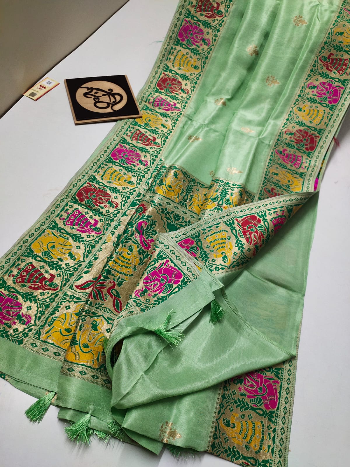 Gandhir banarsi moonga saree - Saffronfashionindia