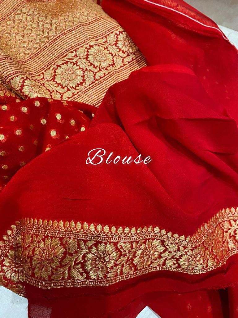 Jodha inspired banarsi saree - Saffronfashionindia