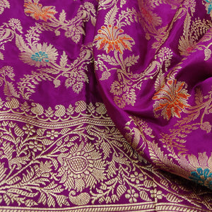 Vinish handwoven kadwa zari saree – Saffronfashionindia