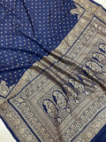 Antique inspired Banarsi crepe saree