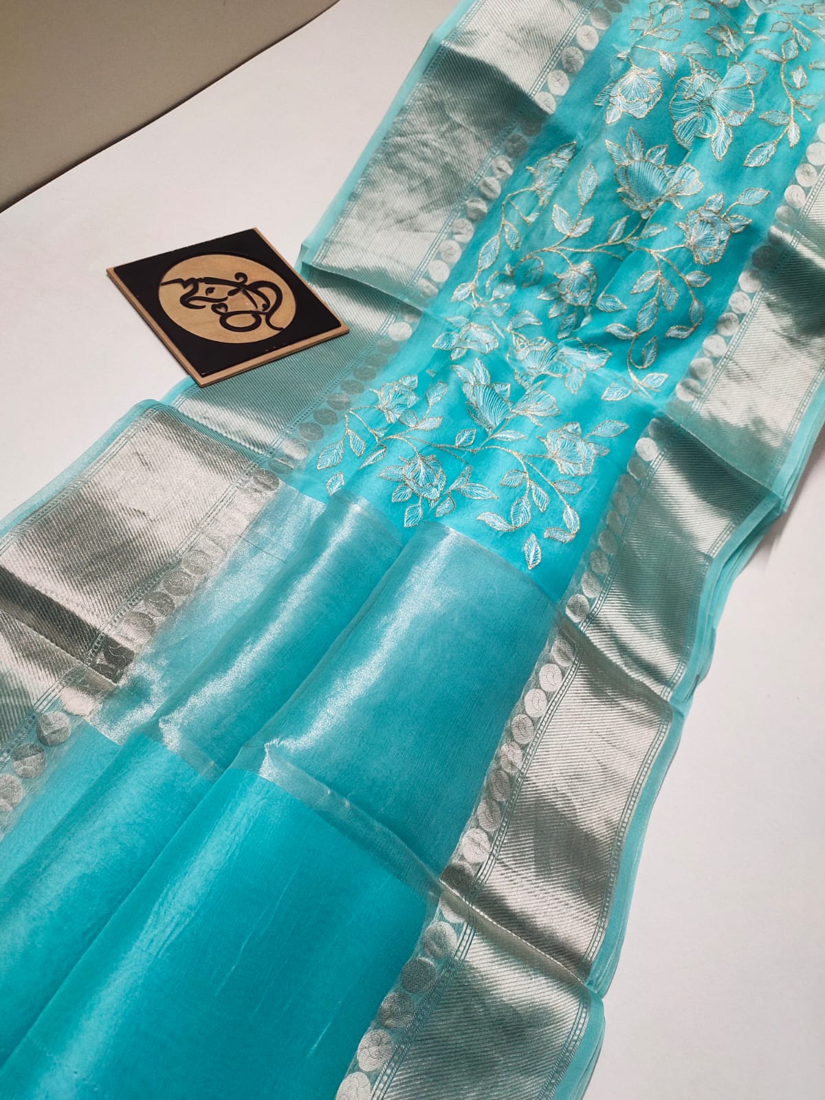Banarsi kora saree - Saffronfashionindia