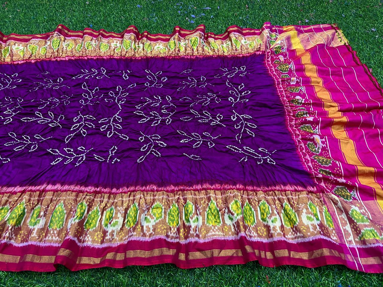 Moulki patola dupatta/patan dupatta - Saffronfashionindia