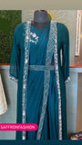 Satin indowestern dress