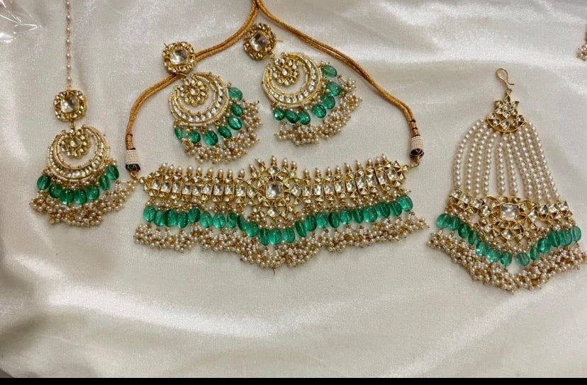 Hafina bridal jewelery set - Saffronfashionindia