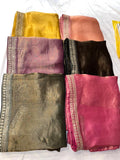 Kanjeevaram inspired tissue saree