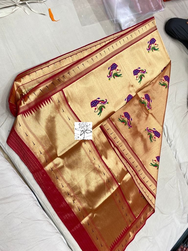 Muniya inspired paithani dupatta - Saffronfashionindia