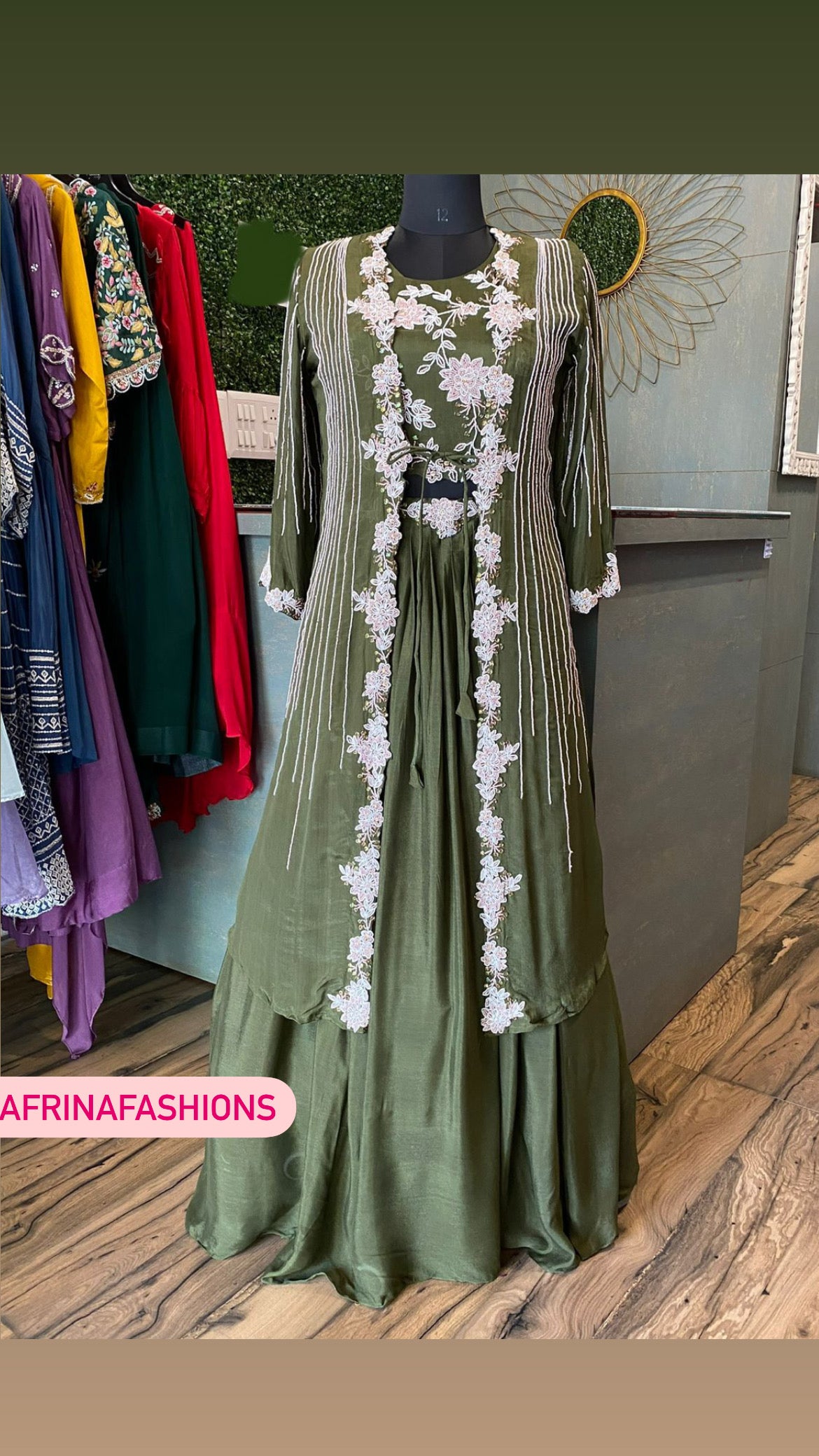 Rodri indowestern dress - Saffronfashionindia