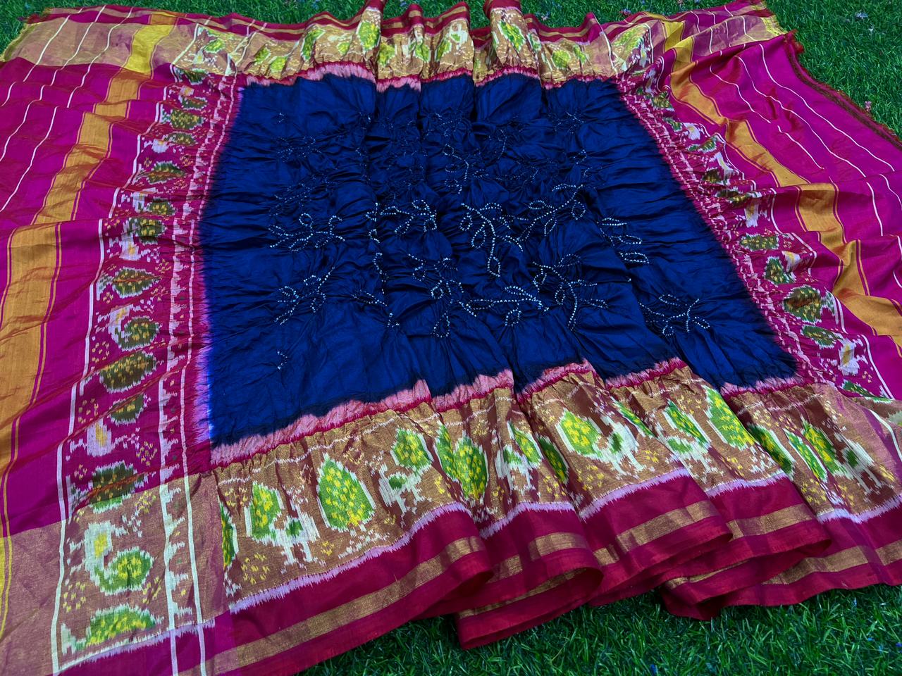 Moulki patola dupatta/patan dupatta - Saffronfashionindia