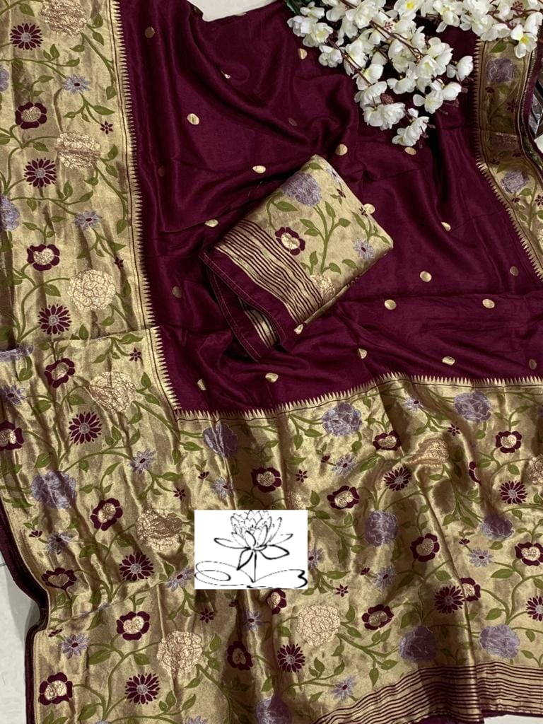 Banarsi bridal saree - Saffronfashionindia