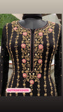 Black naveena embroidered dress
