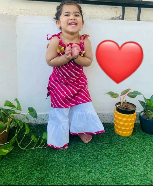 Tutu kids palazzo set - Saffronfashionindia