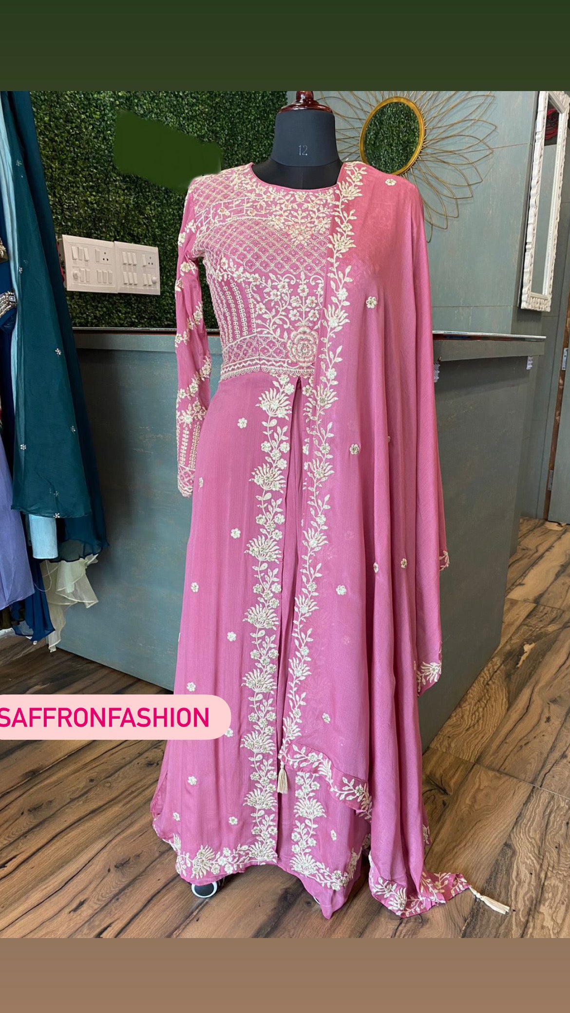 Jenny beautiful thread dress - Saffronfashionindia