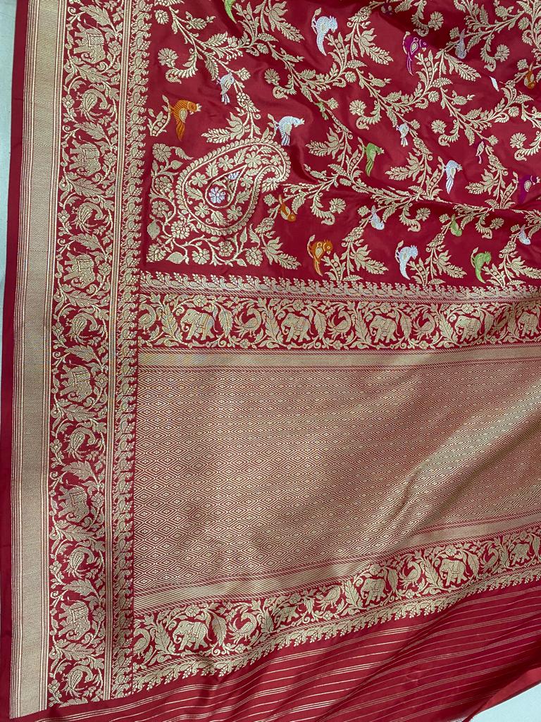 Madhulika Katan shikargha saree - Saffronfashionindia