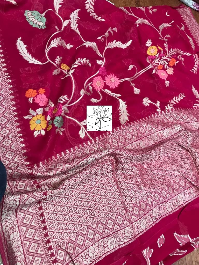 Rimika khaddi banarsi saree - Saffronfashionindia