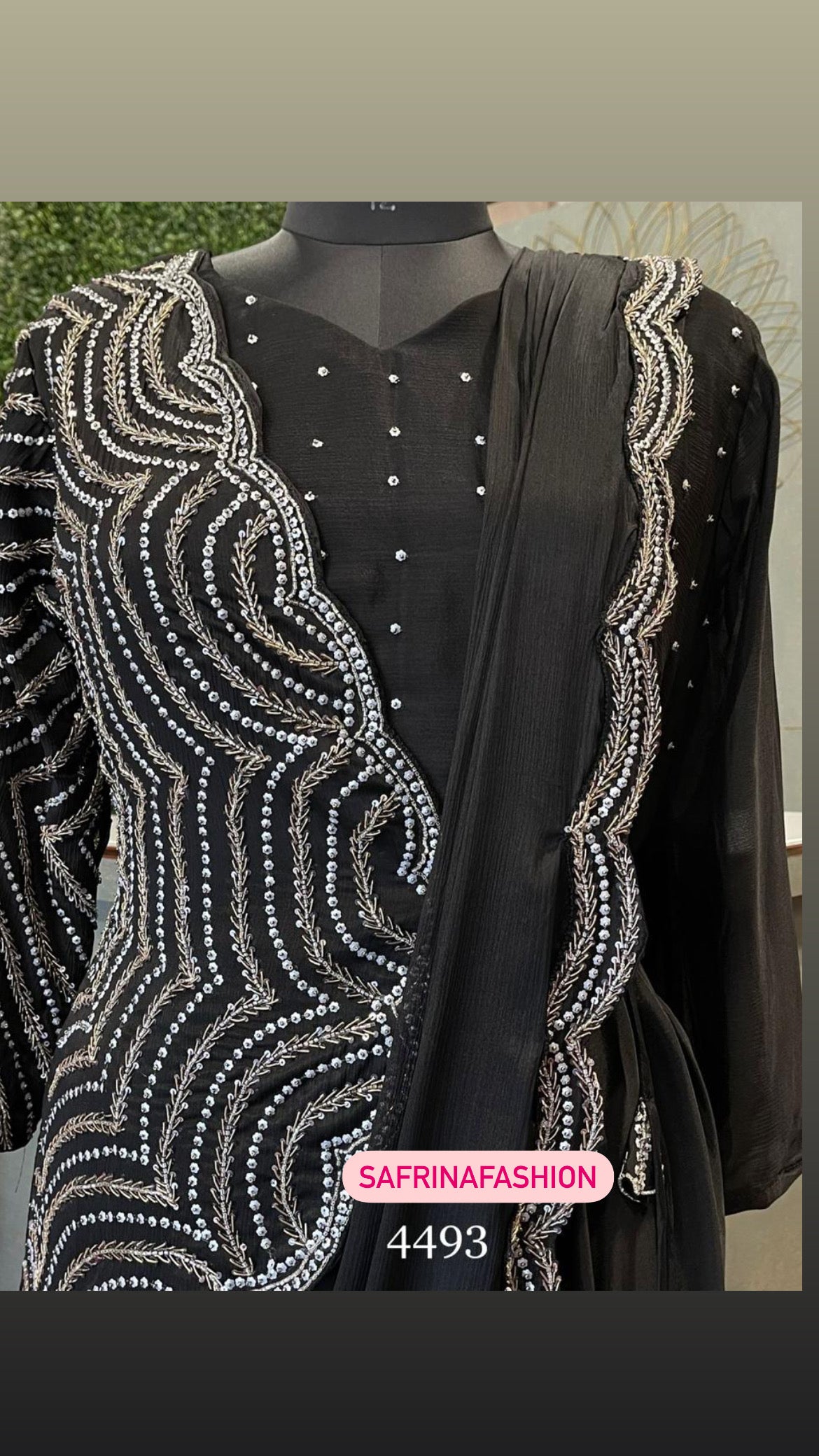 Exclusive trendy black draping dress - Saffronfashionindia