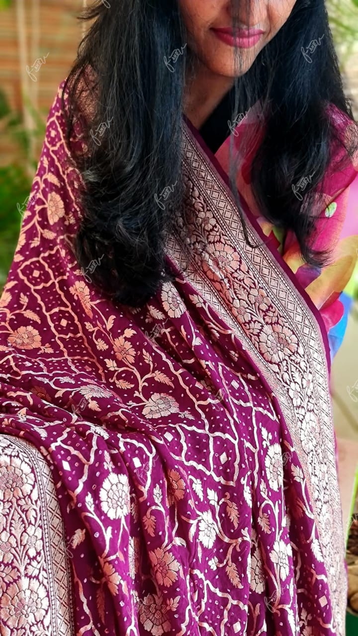 Vibrant dupatta - Saffronfashionindia