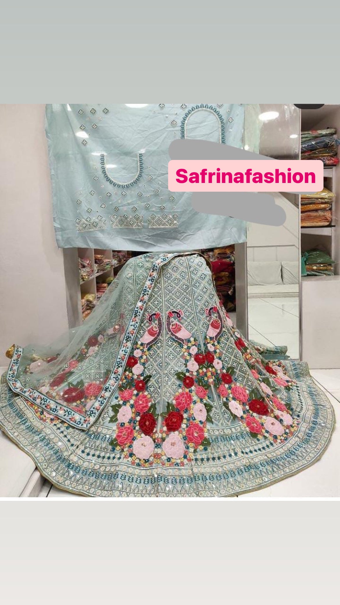 Lubina gorgeous lehanga - Saffronfashionindia
