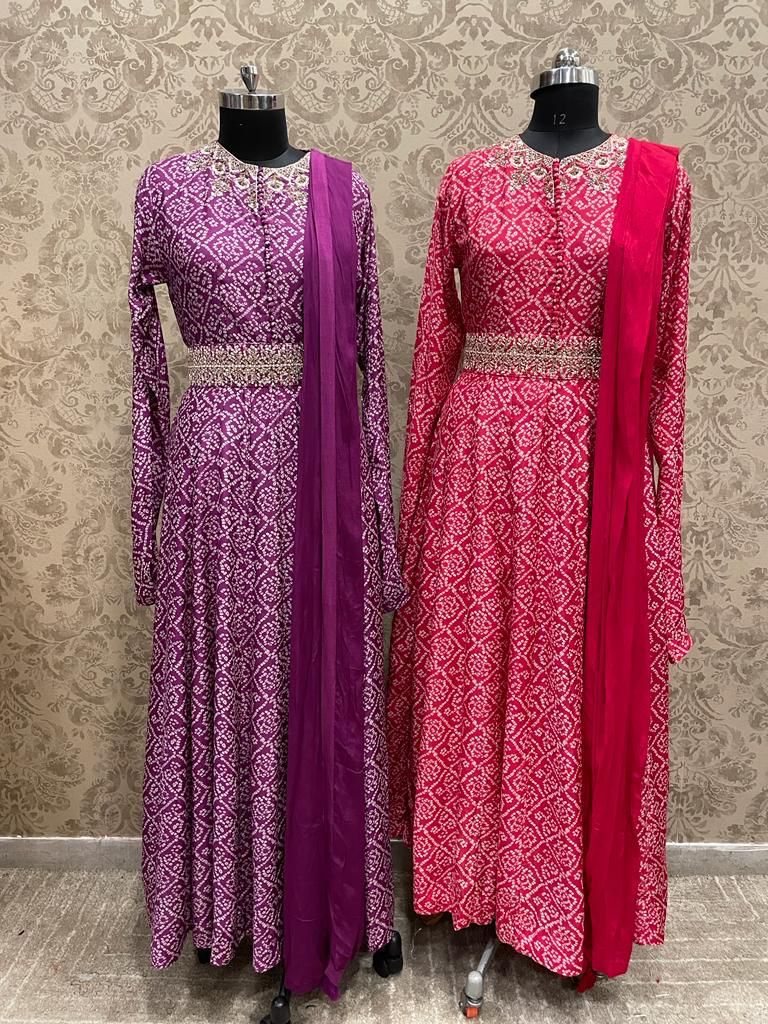 Bandhani gorgeous suit - Saffronfashionindia