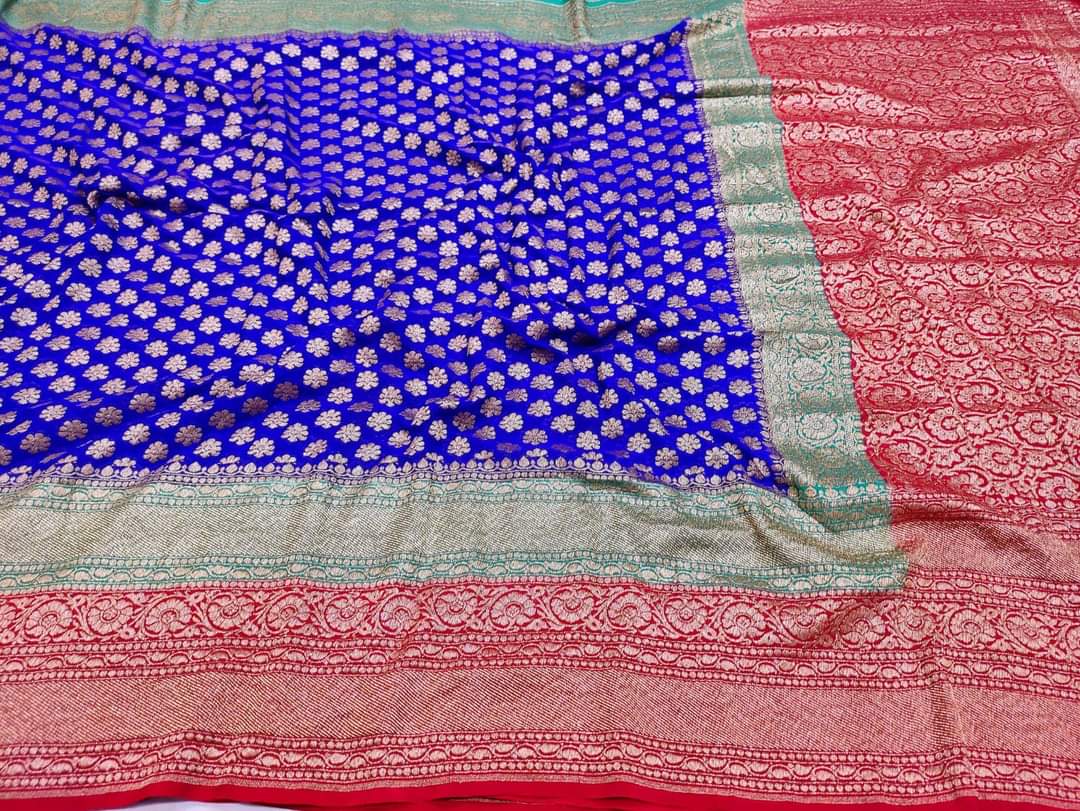 Hazima banarsi saree - Saffronfashionindia