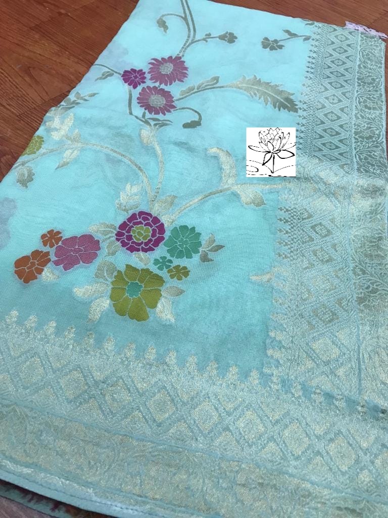 Rimika khaddi banarsi saree - Saffronfashionindia