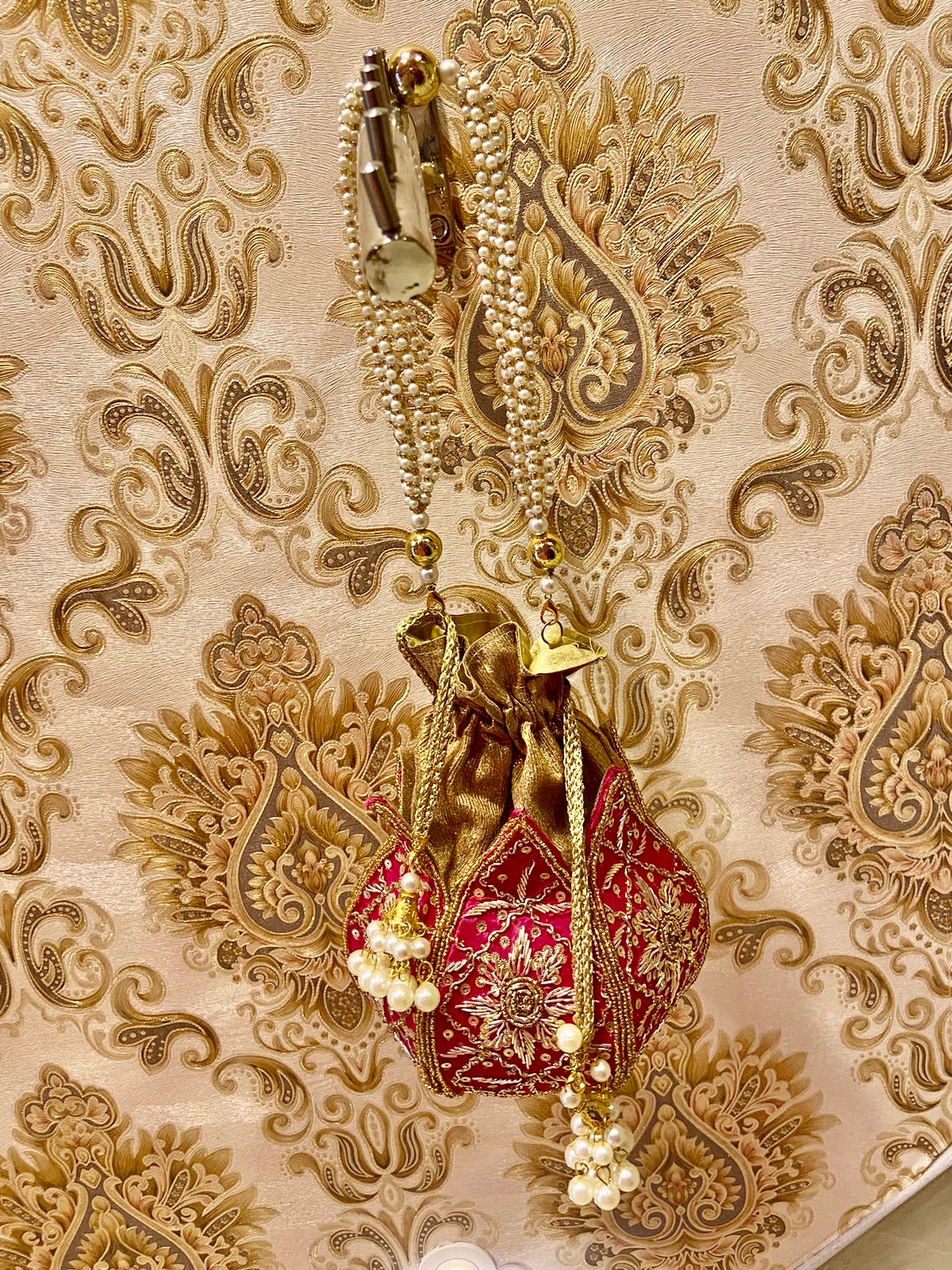 Lotus potli - Saffronfashionindia