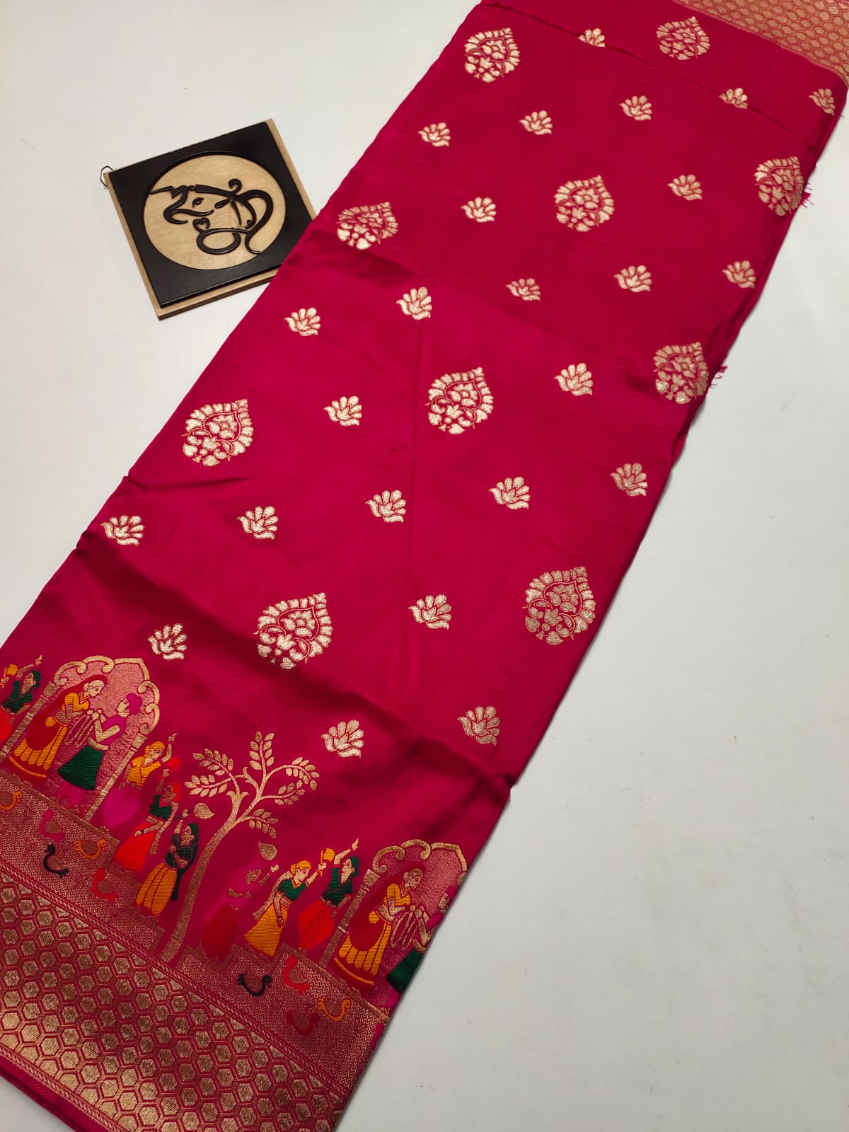 Lavik benaras moonga saree - Saffronfashionindia