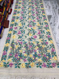 Handwoven floral jamdani saree