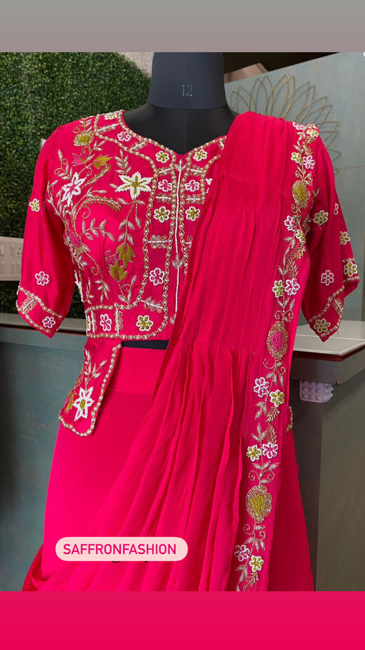 Rubina indowestern dress - Saffronfashionindia