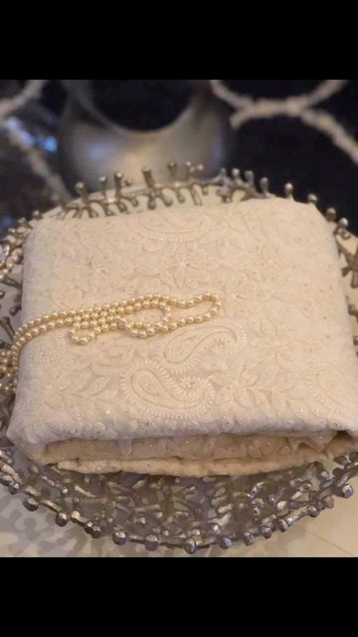 Lucknowi saree - Saffronfashionindia