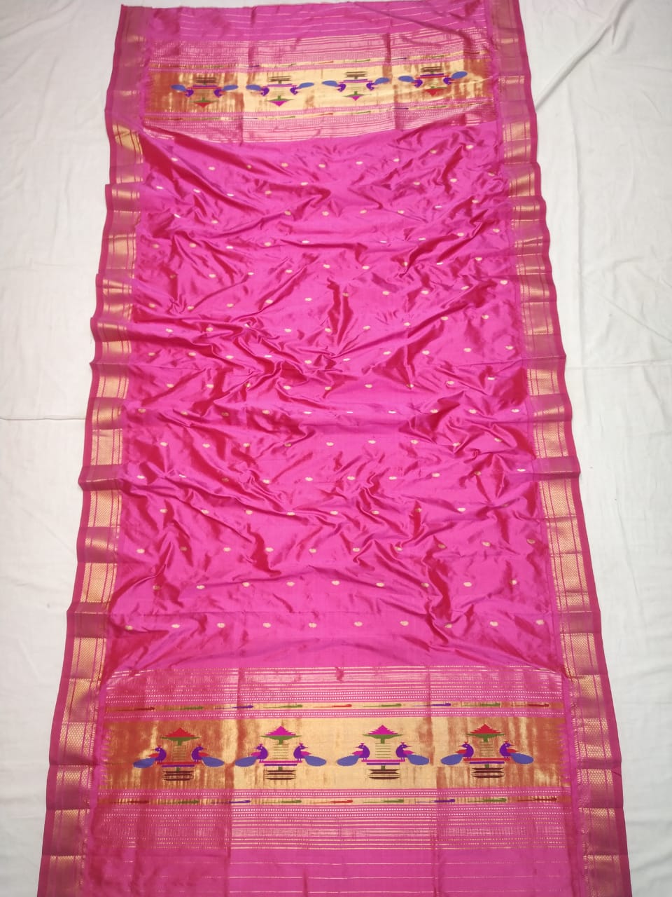 Silk paithani dupatta - Saffronfashionindia