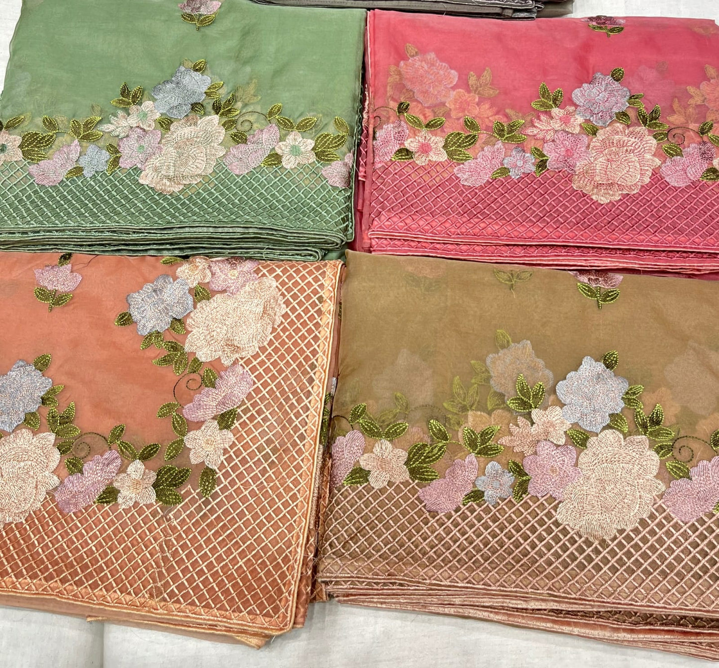 Delvia organza resham saree - Saffronfashionindia