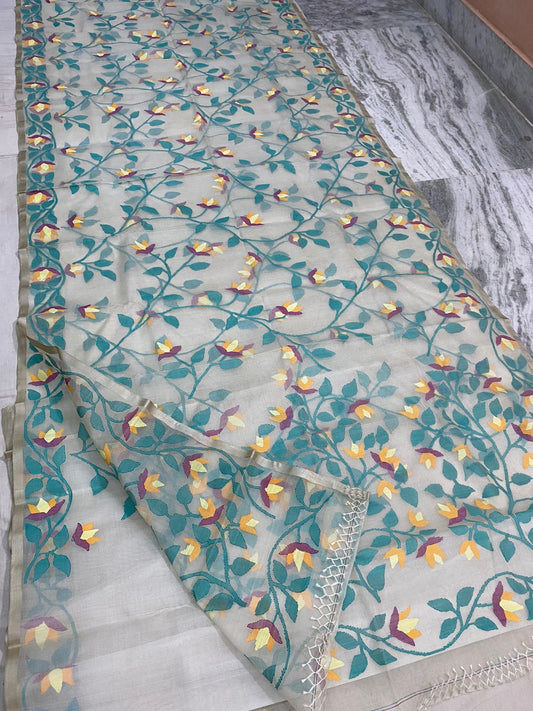 Shankani jamdani saree - Saffronfashionindia