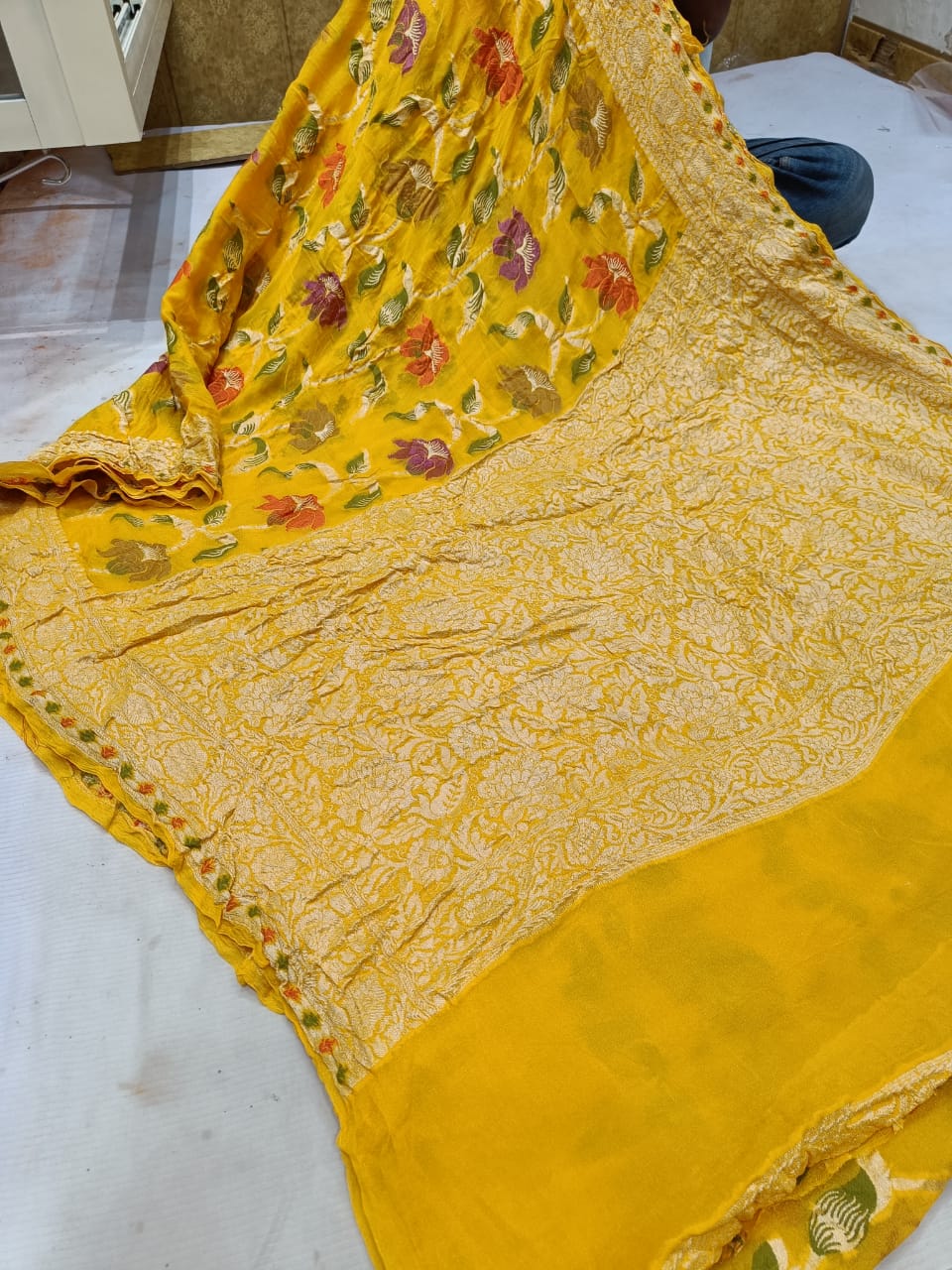 Meenakari banarsi saree - Saffronfashionindia