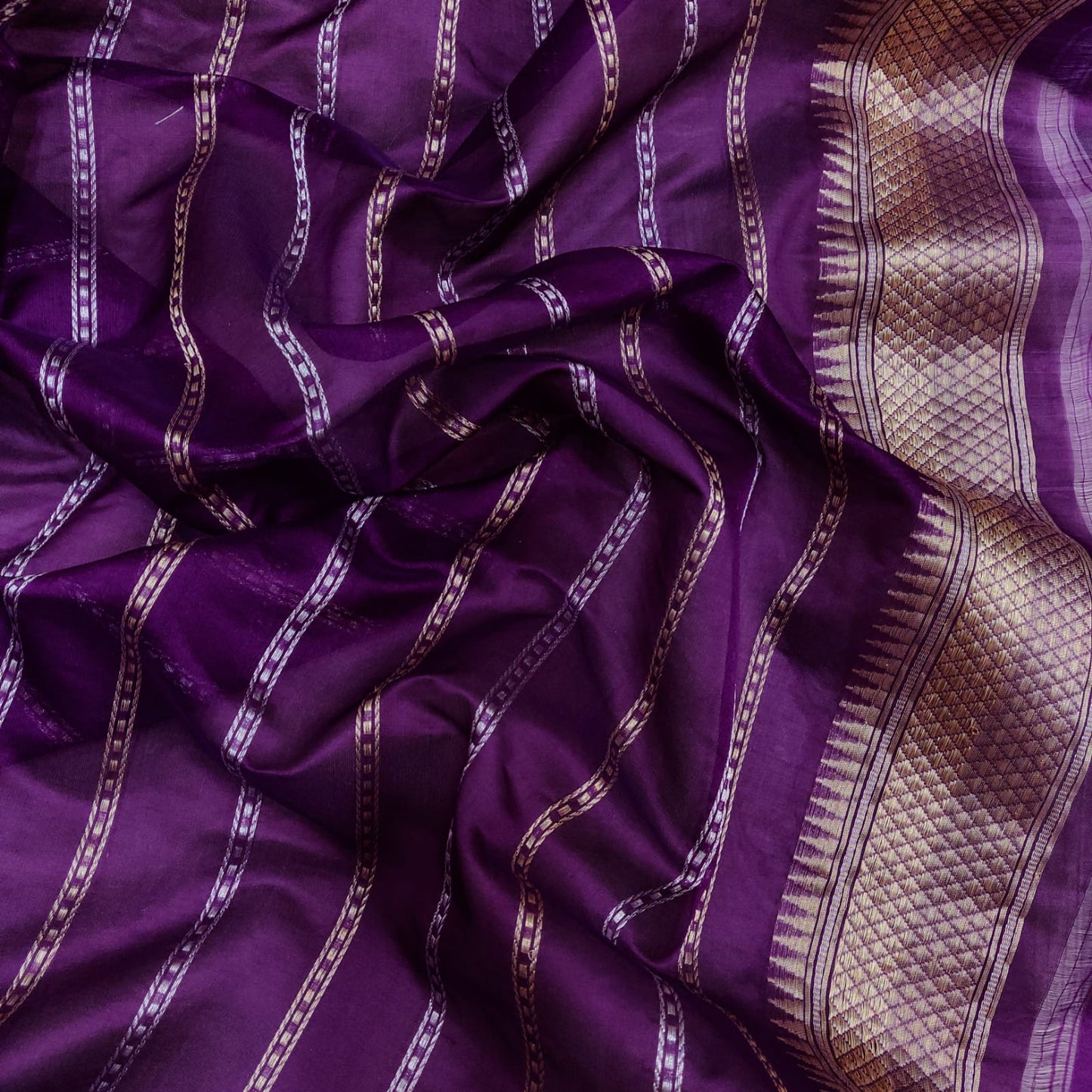Kiara tissue handwoven saree - Saffronfashionindia