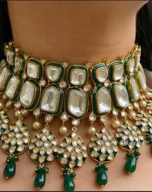 Kimish choker set - Saffronfashionindia