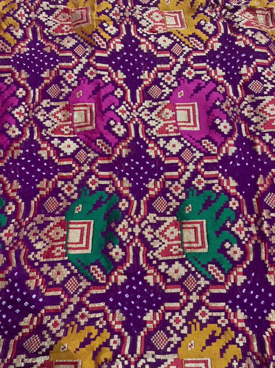 Nirav patola handwoven dupatta - Saffronfashionindia