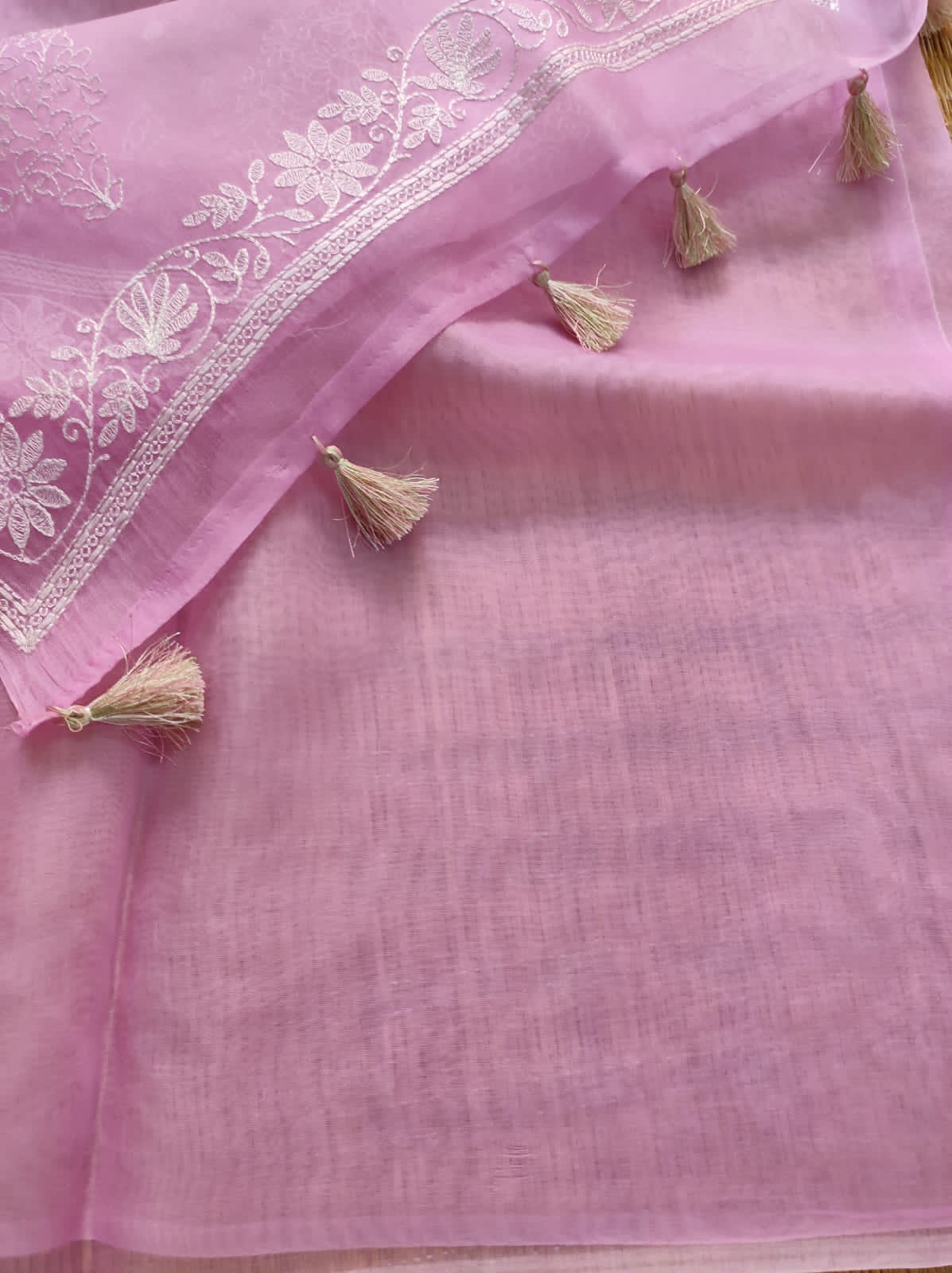 Ruchika organza Chikankari saree - Saffronfashionindia
