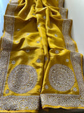 Zubeida gorgette embroidered saree