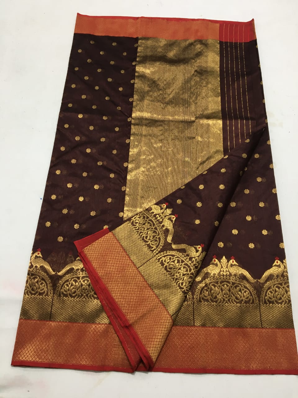Noorjaha pattu Chanderi saree - Saffronfashionindia