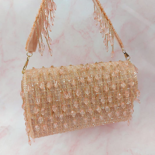 Crystal Flap clutch bag - Saffronfashionindia