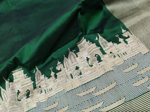 Gangaghat Katan silk saree