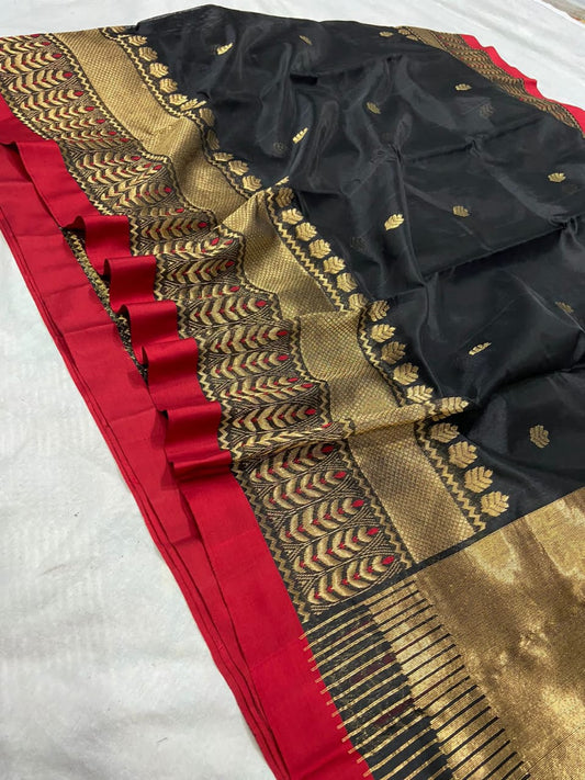 Anaisha Chanderi silk saree - Saffronfashionindia