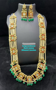 Ranjan pearl long necklace set