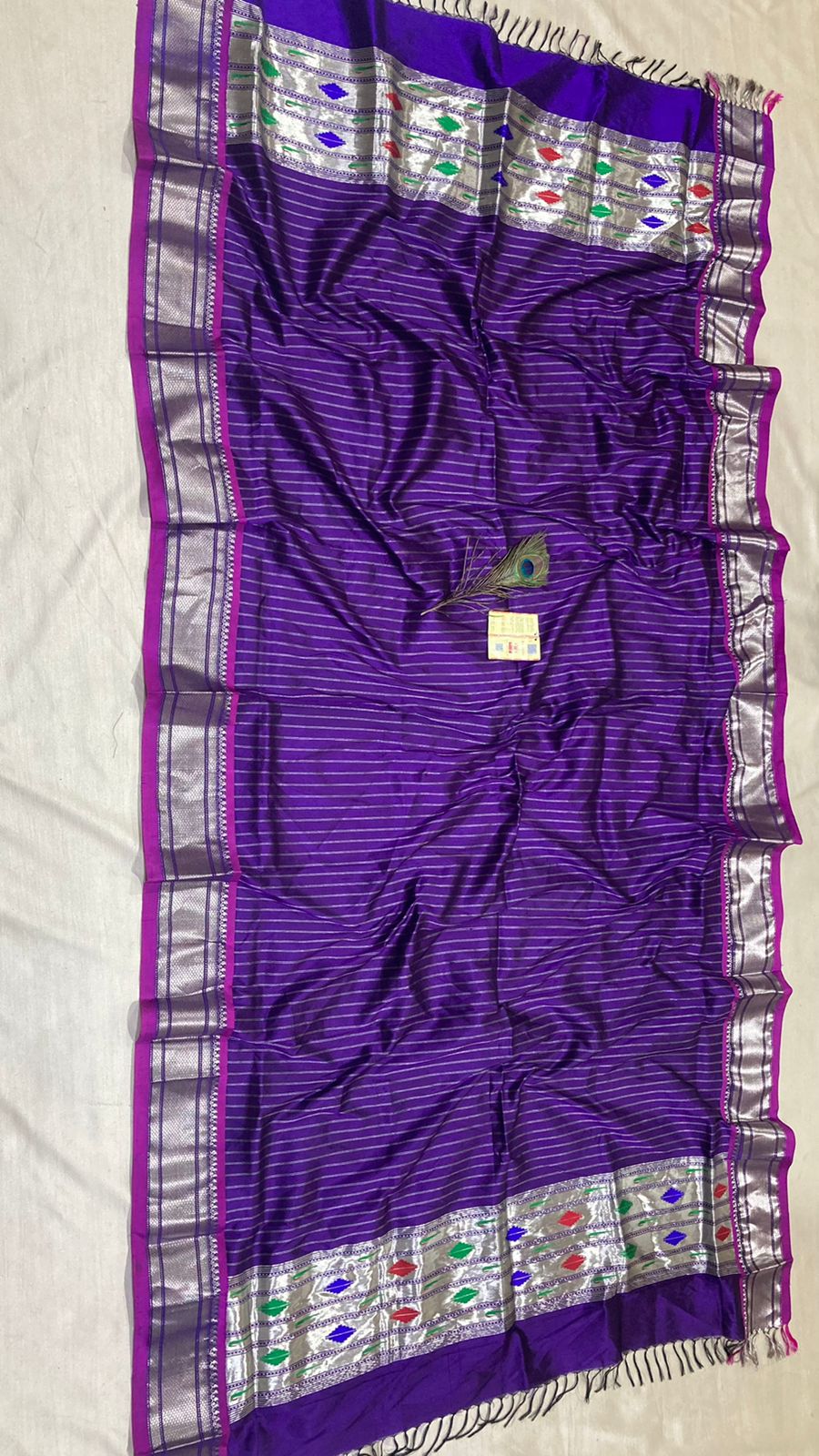 Paithani inspired dupatta - Saffronfashionindia