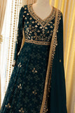 Meharbaan chinon gown set