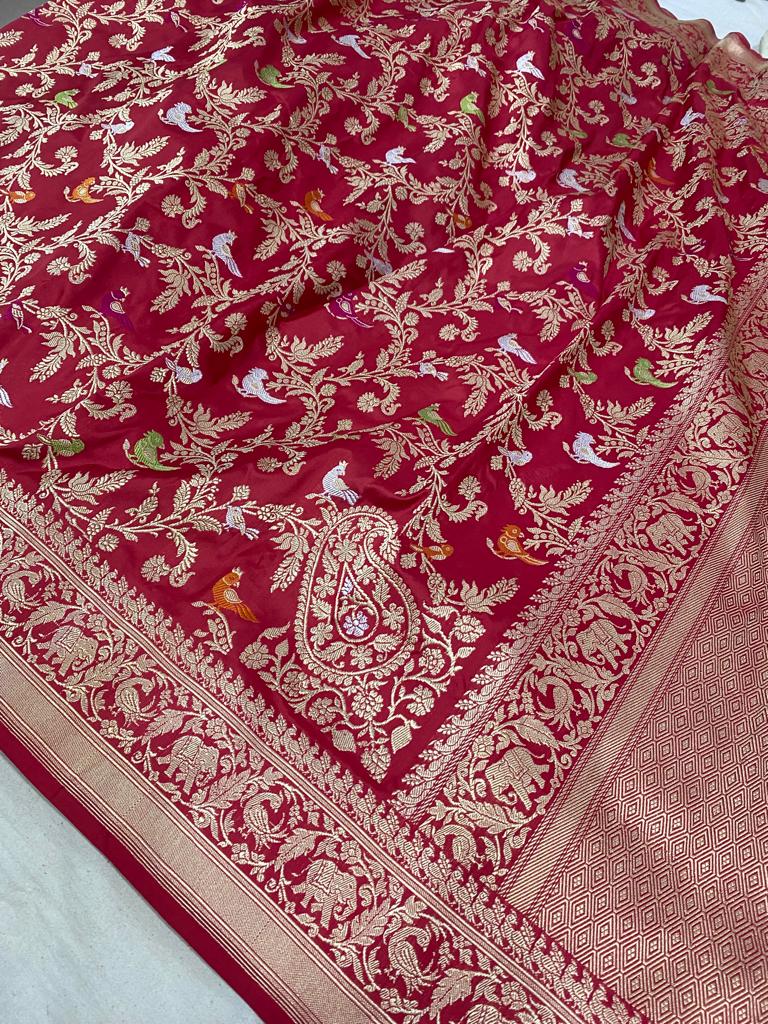 Madhulika Katan shikargha saree - Saffronfashionindia